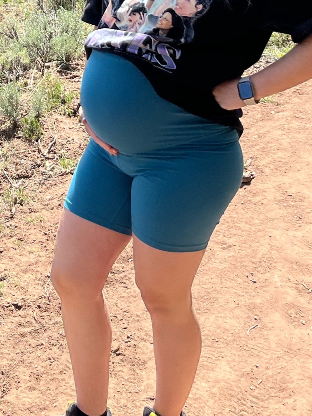 CRZ Yoga Butterluxe Maternity Biker Shorts 6''